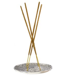 Nag Champa with Tibetan Incense Burner Holder - 100 Grams of Satya Sai Baba Incense Sticks with Decorative Incense Stick Holder - for Home Fragrance, Spiritual Gifts, Home Decor 100 Gram 12 814bf5 UW4L
