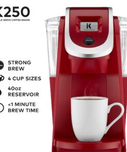 Alternative view of Keurig K250 Coffee Maker, Single Serve K-Cup Pod Coffee Brewer, With Strength Control, Imperial Red
