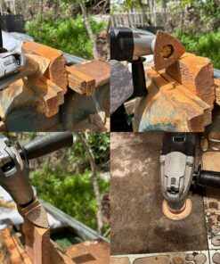 XXGO 4 Pcs Diamond Carbide Oscillating Multi Tool Semi Circle Finger Segment Swing Grit Grout Saw Blades XG4004 Assorted Carbide Diamond Blades - 4 Pcs 17 814cjpyt1GL