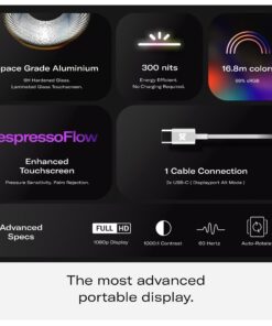 espresso Displays 15: World's Thinnest Portable Monitor - Premium Touchscreen for Mac, Windows & More. Durable, Robust Aluminium Design. 1 Cable Connection. 15.6" Touchscreen Display 16 814dXRUDL6L