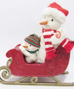 Hallmark Twinkling Sleigh Ride Snowman Techno Plush 6 814dn adtML