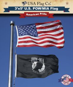 POW MIA Flag by USA Flag Co. is 100% American Made: The BEST 3x5 Outdoor POW-MIA Flags, Made in the United States of America 20 814fMMaYeLL