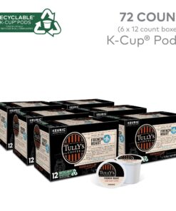 Alternative view of Tully's Coffee French Roast Keurig Single-Serve K-Cup Pods, Dark Roast Coffee, 72 Count (6 Packs of 12)