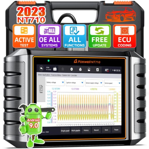 FOXWELL NT710 Fit for Toyota Lexus Scion OBD2 Scanner Diagnostic Tool, Full System Bidirectional Scan Tool Fit for Toyota, All Service Battery Registration TPMS ECU Coding, Upgraded NT510 Elite