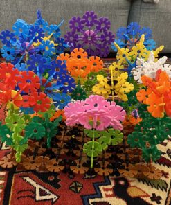 VIAHART Brain Flakes 500 Piece Interlocking Plastic Disc Set - A Creative and Educational Alternative to Building Blocks - Tested for Children's Safety - A Great Stem Toy for Both Boys and Girls 43 814hi 7Mr1L