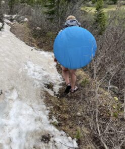 Abco Small Pop Up Tent and Automatic Instant Portable Cabana Beach Small Tent - 2 Person Pop Up Tent - 2 Doors Emergency Tent - Water-Resistant, UV Protection Sun Shelter with Carrying Bag (Sky Blue) 41 814hrh2P6iL