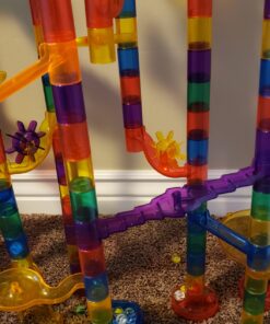 Marble Genius Marble Run (300 Complete Pieces) Maze Track or Race Games for Kids Ages 4-8, for Adults, Teens, and Toddlers, (118 Translucent Marbulous Pieces + 119 Glass-Marble Set), Extreme Set 4.) Extreme Set - 300 Complete Pieces 32 814hzhzJa0L