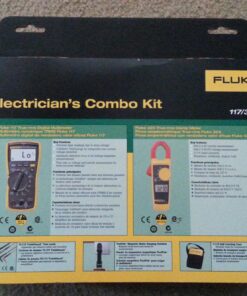 Fluke 117/323 Kit Multimeter and Clamp Meter Combo Kit For Residential And Commercial Electricians, AC/DC Voltage, AC Current 400 A, Includes Test Leads, TPAK And Carrying Case 37 814ijE1i9OL