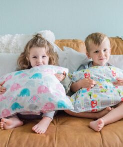 Little Sleepy Head Toddler Pillowcase 13 x 18-100% Cotton & Hypoallergenic (Elephant) Elephants 13 x 18 Inch 26 814jT4rTN0L