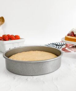 USA Pan Bakeware Round Cake Pan, 9 inch, Nonstick & Quick Release Coating, 9-Inch,Aluminized Steel 29 814k4eoIIuS 2