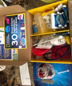 NATIONAL GEOGRAPHIC Stunning Chemistry Set - Mega Science Kit with 45 Easy Experiments- Make a Volcano and Launch a Rocket, STEM Projects for Kids Ages 8-12, Science Toys (Amazon Exclusive) Stunning Science 25 814kl3Y3LL