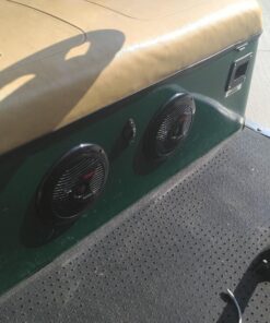 Pyle 6.5 Inch Dual Marine Speakers - 2 Way Waterproof and Weather Resistant Outdoor Audio Stereo Sound System with 150 Watt Power, Polypropylene Cone and Cloth Surround - 1 Pair - Pyle PLMR60B (Black) 39 814led LwOL