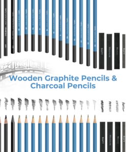 Bellofy 33 pack Drawing Kit with 100 Sheets Pad | Drawing Kit for Adults comes with Sketch Supplies for Kids, Beginners & Artists | Drawing Set contains Sketching Pencils, & more drawing stuff 29 814mFKh8f3S 2
