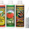Fox Farm Liquid Plant Fertilizer: Big Bloom, Grow Big, Tiger Bloom (Pack of 3-16 oz. Bottles) 1 Pint Each + Twin Canaries Chart & Pipette 19 814nmSnocPL