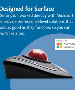 Alternative view of Kensington Expert Wireless Trackball Mouse (K72359WW) Black, 3.5" x 6.1" x 8"