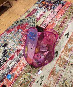 Idea Nuova Peppa Pig Pop Up Hamper with Durable Carry Handles, 21" H x 13.5" W X 13.5" L 12 814pZrRpPPL