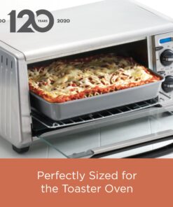 Farberware Bakeware Steel Nonstick Toaster Oven Pan Set, 4-Piece Baking Set, Gray Baking Sheet Set II 31 814pbxOfIOL