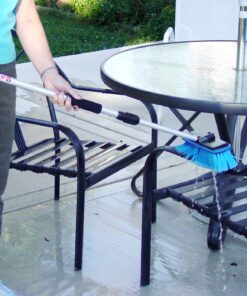 Detailer's Choice 4B369 Flow-Thru Vehicle Wash Brush with 60-Inch Telescoping Handle - 1-Each 13 814rFeGnRML