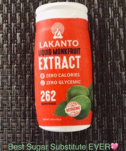 Lakanto Liquid Monk Fruit Extract Drops - Zero Calorie, Zero Sugar, Keto Drink Sweetener, Sugar Substitute, On the Go, Tea, Coffee, Water, Smoothies, Other Drinks (Original - 1.76 fl oz - Pack of 1) Original 1.76 Fl Oz (Pack of 1) 22 814rOjJRazL