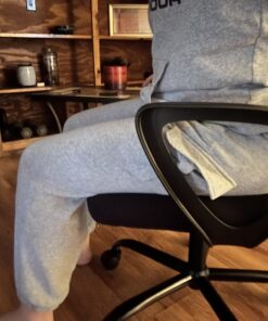 SMUG Office Computer Desk Chair, Ergonomic Mid-Back Mesh Rolling Work Swivel Task Chairs with Wheels, Comfortable Lumbar Support, Comfy Arms for Home, Bedroom, Study, Dorm, Student, Adults, Black Modern 47 814rsS 3vL