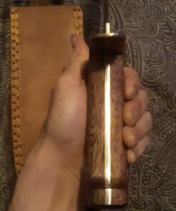 SZCO Supplies 15” Classic Wood Handle Carbon Steel Bowie Blade Outdoor Survival Knife,Brown/Brass 66 814s8zv8QxL