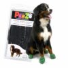 PawZ Rubber Dog Boots for Paws 4" and Up, 12 Pack - All-Weather Dog Booties for Hot Pavement, Snow, Mud, and Rain - Waterproof, Anti Slip Dog Socks - X-Large, Black 60 814sGrPUJVL