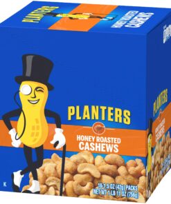 Planters Honey Roasted & Salted Cashews, 1.5 Ounce (Pack of 18) 16 814sjlGXGbL 1