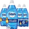 Dawn Ultra Dishwashing Liquid Dish Soap (4x19.4 Fl oz) + Non-Scratch Sponge (2 Count), Original Scent 77.60 Fl Oz (Pack of 1) 8 814tHQyiDbL