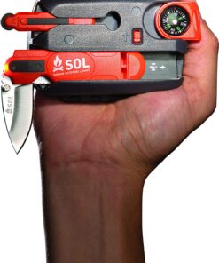 S.O.L. Survive Outdoors Longer Origin, Multi-Function Ultimate Survival Tool, Waterproof & Lightweight Case, Compact Outdoor Emergency Gear Kit, Buck Tilton Lifesaving Tips & Techniques, 6.25oz 41 814tlq TILL 1