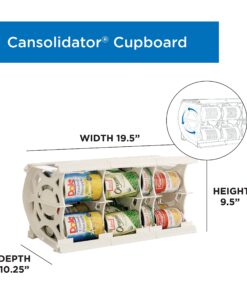 Alternative view of Shelf Reliance Cansolidator Cupboard 20 Cans | Can Organizer for Pantry | Rotating Canned Food Storage Kitchen Organizer … (20 cans)