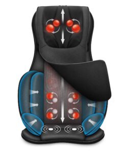 Snailax Shiatsu Air Compression Back Massager Foot Machine Bundle | Massage Chair Spot Massage for Neck and Back, Vibration Massage Seat Cushion 14 814w54fDTPL
