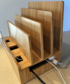 MobileVision Bamboo Charging Station & Multi Device Organizer Slim Version for Smartphones, Tablets, and Laptops Slim Stand Only 41 814wMPaXxfL 3