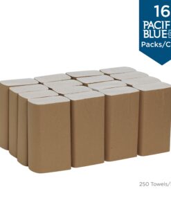 Georgia-Pacific Blue Basic Multifold Paper Towels (Previously Branded Acclaim) by GP PRO (Georgia-Pacific); White; 20204; 250 Towels Per Pack; 16 Packs Per Case; (Case of 16 Packs; 250 per Pack) Pacific Blue Basic 12 814xZZc1WKL