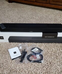 Bose Smart Soundbar 600 with Dolby Atmos, Bluetooth Wireless Sound Bar for TV with Build-In Microphone and Alexa Voice Control, Black 46 814xge8aVqL
