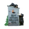Goodman and Wife Poly Resin Decorative Wall Plaque Bear Bottoms Welcome for That Country Garden Home