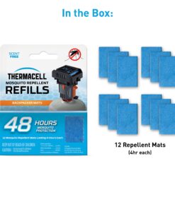 Thermacell Mosquito Repellent Mat Only Refills; Compatible with Thermacell Backpacker; Highly Effective, Long Lasting, No Spray, No Scent, No Mess; 15 Foot Zone of Mosquito Protection 13 814xvwpAh6S