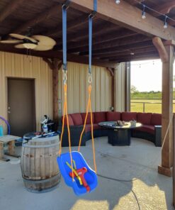 DCAL Gear Tree Swing Hanging Straps Kit - Easy & Fast Installation - 5ft Extra Long Straps Hold 2000 lb - Safer Lock Snap Carabiner Hooks Perfect to Tree Swing, Swing Sets, Tire Swing & Hammock 37 814y9dFb7LL