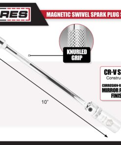Alternative view of ARES 3/8-inch Drive by 5/8-inch Magnetic Swivel Spark Plug Socket | 70045 | 10-inch Swivel Extension Permits Access to Most Confined Areas 3/8-Inch Drive by 5/8-Inch Socket (10-Inch)