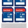 SanDisk 16 GB Class 4 SD HC Flash Memory Card - 4 Pack Bundle with (1) Everything But Stromboli Microfiber Cleaning Cloth 32 814zA4tYcoL