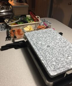 Swissmar KF-77081 Stelvio 8-Person Raclette Party Grill with Granite Stone Grill Top, Brushed Stainless Steel 31 814zXOzvWPL