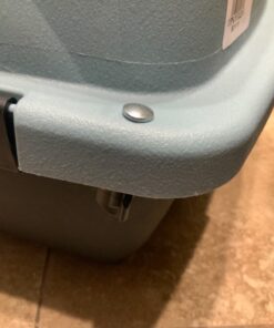 Petmate Pet Porter Fashion Dog Kennel 24", Pale Aqua & Black, for Pets 15-20lbs 24.1"L x 16.7"W x 14.5"H Pale Blue 32 814zjpo8V L