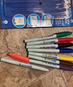 EXPO Vis-a-Vis Wet Erase Markers, Fine Point, Assorted Colors, 8 Count 8 Count (Pack of 1) 32 815 aWkwITL