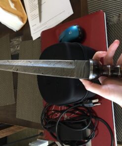 GladiatorsGuild 2607 Custom Handmade Damascus Steel Roman Gladius Sword Dagger Knife Short Sword Red Wood Handle (Replica) 53 8150F0PZWML