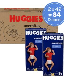 Alternative view of Huggies Overnites Size 6 Overnight Diapers (35+ lbs), 84 Ct
