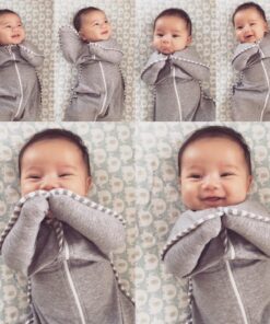 Love to Dream Swaddle UP, Baby Sleep Sack, Self-Soothing Swaddles for Newborns, Improves Sleep, Snug Fit Helps Calm Startle Reflex, New Born Essentials for Baby, 13-19 lbs, Gray Medium (13-19 lbs.) 40 8151xIhXzL