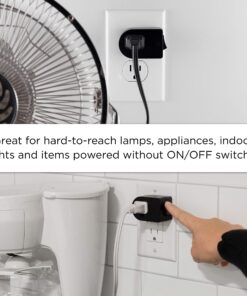 UltraPro Grounded On/Off Outlet Power Switch, 3 Prong, Easy to Install, for Indoor Lights and Small Appliances, Energy Efficient, Space Saving Design, UL Listed, Black, 57316 1 Pack 8 8154KORsjFL