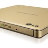 LG Electronics USB 3.0 Compatible Super-Multi Slim Portable DVD+/-RW External Drive for PC Windows, Linux, Mac OS with M-DISC support GP65NG60 (Gold) Gold 3 8154tCPstKL
