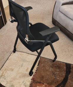 Office Chair Wheels Replacement Rubber Chair casters for Hardwood Floors and Carpet, Set of 5, Heavy Duty casters for Chairs to Replace Office Chair mats - Fits 98% 1. Clear 28 8157QgP5o8L