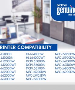 Brother Genuine High Yield Toner Cartridge, TN850, Replacement Black Toner, Page Yield Up to 8, 000 Pages, Amazon Dash Replenishment Cartridge 15 81585XbbmBL