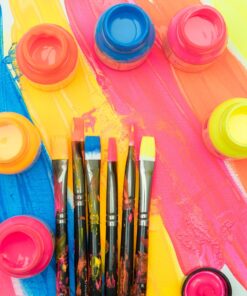 Angelus Neon Leather Paint 1oz 12 Color Set Kit For Sneakers, Shoes Boots, Jackets, Shirts, Cups, & More- Made in USA 25 8158ElTsz5L